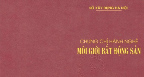 Chứng chỉ hành nghề môi giới